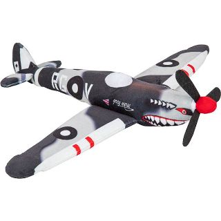 Obrázek z Letadlo černo-bílé plyšové 35cm 